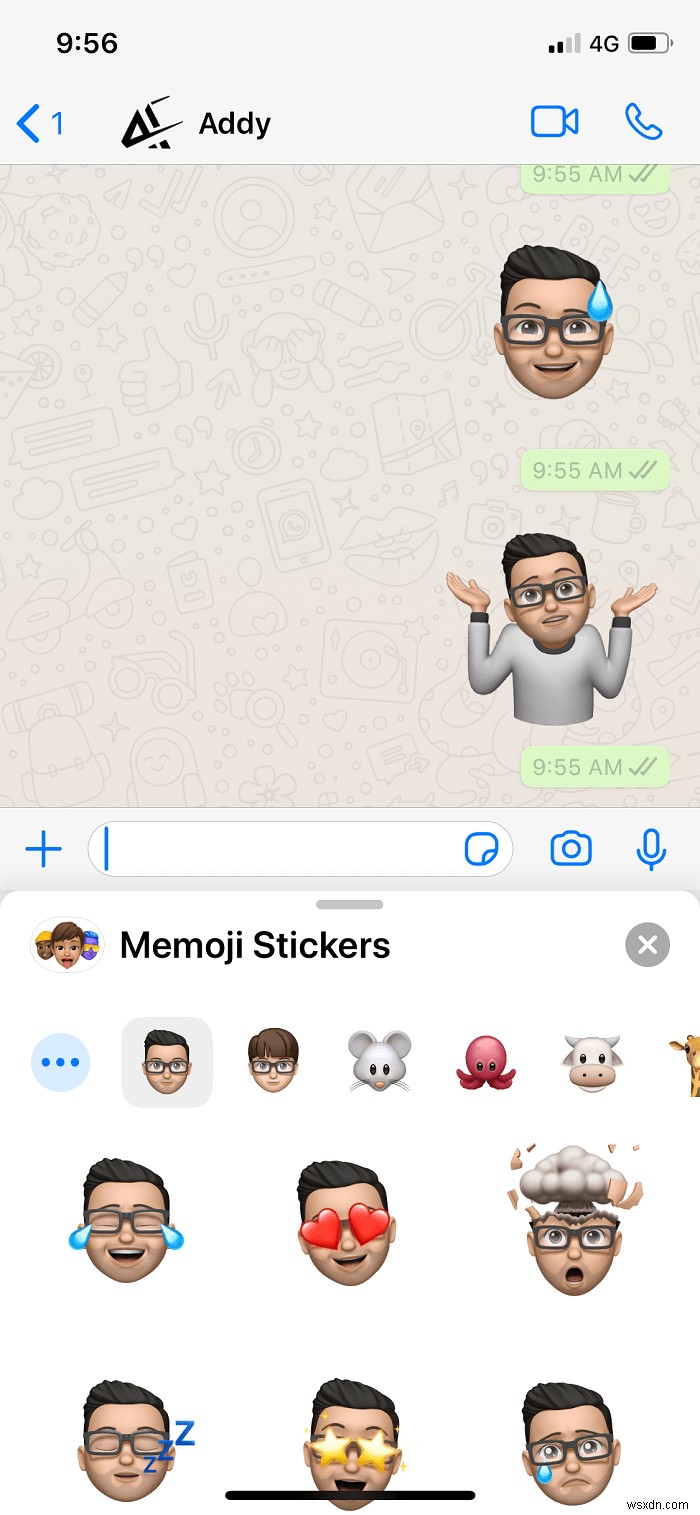 안드로이드에서도 OK! 왓츠앱(WhatsApp)으로 미모티콘(Memoji) 스티커 사용하는 방법