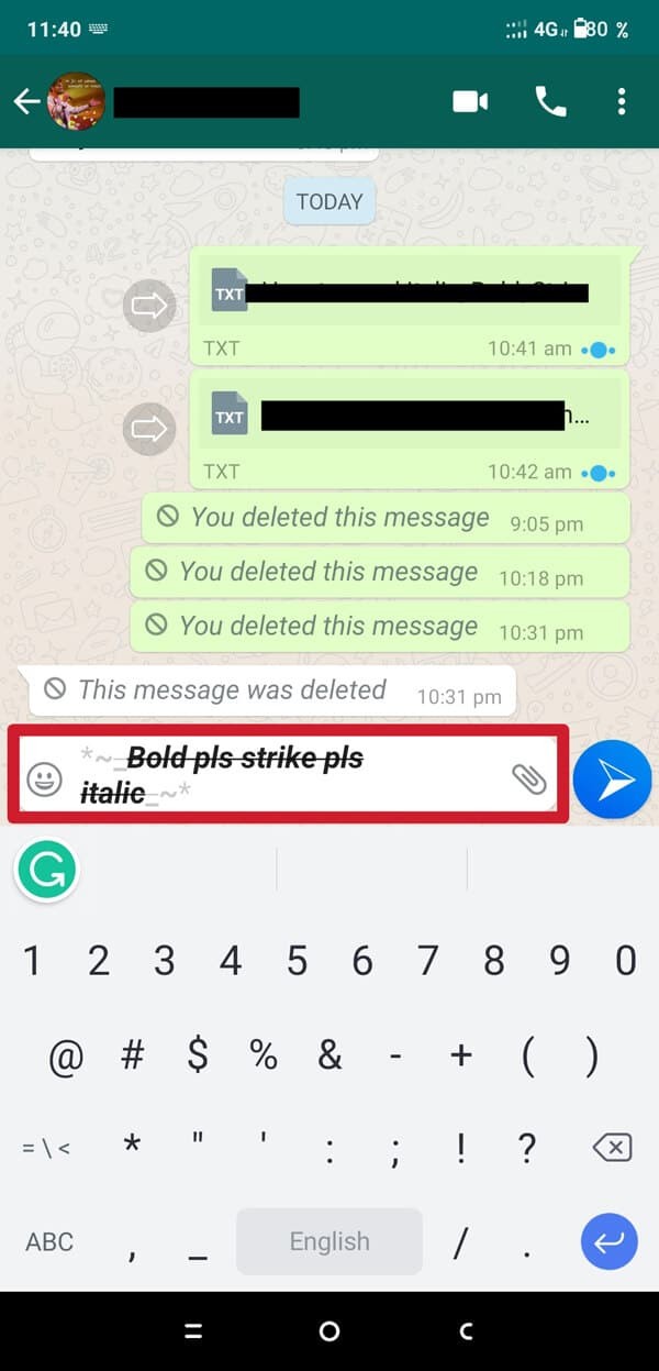 WhatsApp에서 글꼴 스타일 변경하는 방법 완벽 가이드