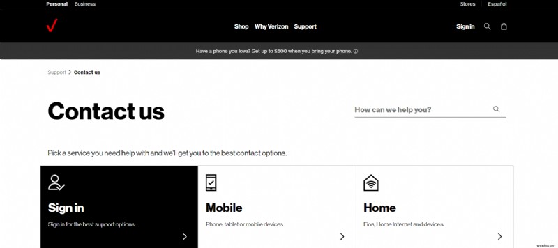 버라이즌(Verizon) 고객센터에서 실제 상담원과 바로 통화하는 방법