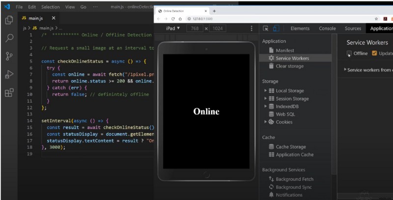 Async JavaScript로 인터넷 연결 상태 확인하기: navigator.onLine의 한계와 Fetch API 대안