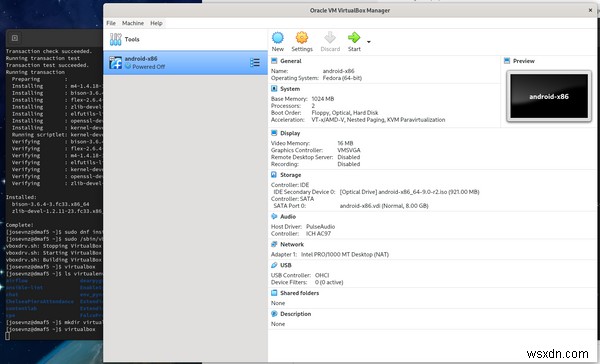 VirtualBox와 Android-x86으로 리눅스에서 안드로이드 게임 실행하는 방법