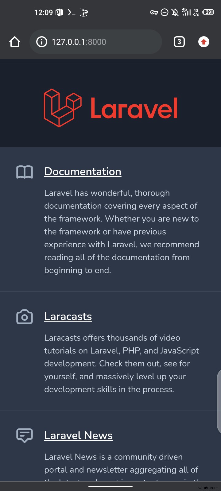 안드로이드 폰에서 Laravel 8 설치하고 설정하는 방법 (Termux 활용)