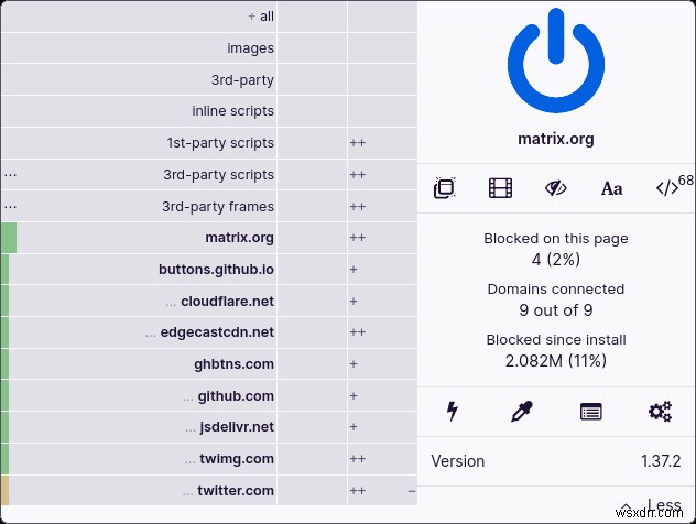 uBlock Origin으로 웹 페이지의 원치 않는 콘텐츠 차단하기