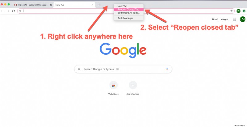 어제의 탭 되찾기 – Chrome, Safari, Firefox에서 닫힌 탭 다시 여는 방법