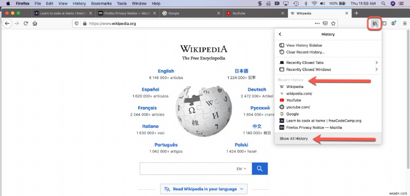 어제의 탭 되찾기 – Chrome, Safari, Firefox에서 닫힌 탭 다시 여는 방법