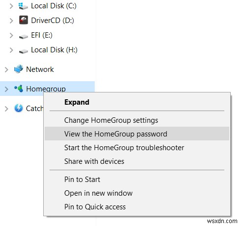 Windows 10에서 홈그룹 암호를 찾거나 변경하는 방법