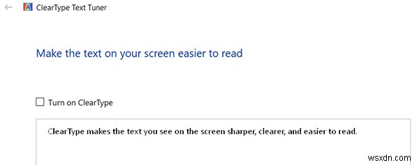 Windows 10에서 ClearType 켜기 및 끄는 방법 완벽 가이드