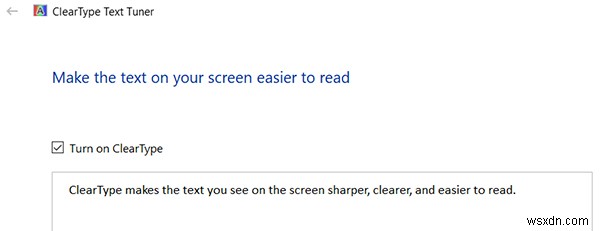 Windows 10에서 ClearType 켜기 및 끄는 방법 완벽 가이드