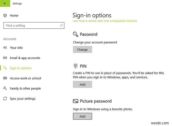 Windows 10 로그인 옵션 추가, 변경, 삭제 및 기본값 설정 방법 완벽 가이드