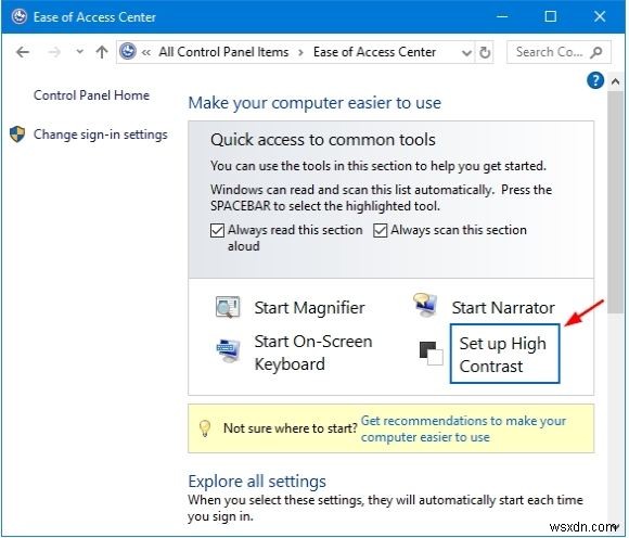Windows 10에서 고대비 모드 켜고 끄는 3가지 방법