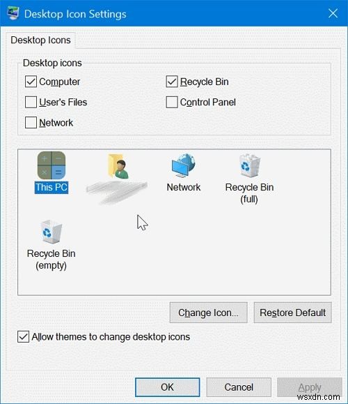 Windows 10 바탕 화면 아이콘 추가, 변경, 삭제 및 복원하는 완벽 가이드