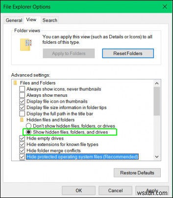 Windows 10에서 숨김 파일을 표시하는 2가지 방법