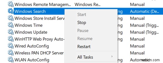 Windows 10 시작 메뉴 검색이 작동하지 않을 때 해결하는 방법
