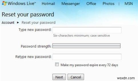 Windows Live ID 비밀번호를 잊어버렸을 때 재설정하는 3가지 방법