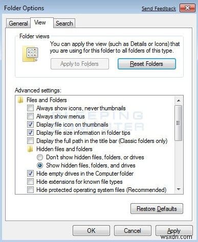 Windows 10/8.1/8/7에서 숨겨진 파일·폴더 보이게 하는 방법 완벽 정리