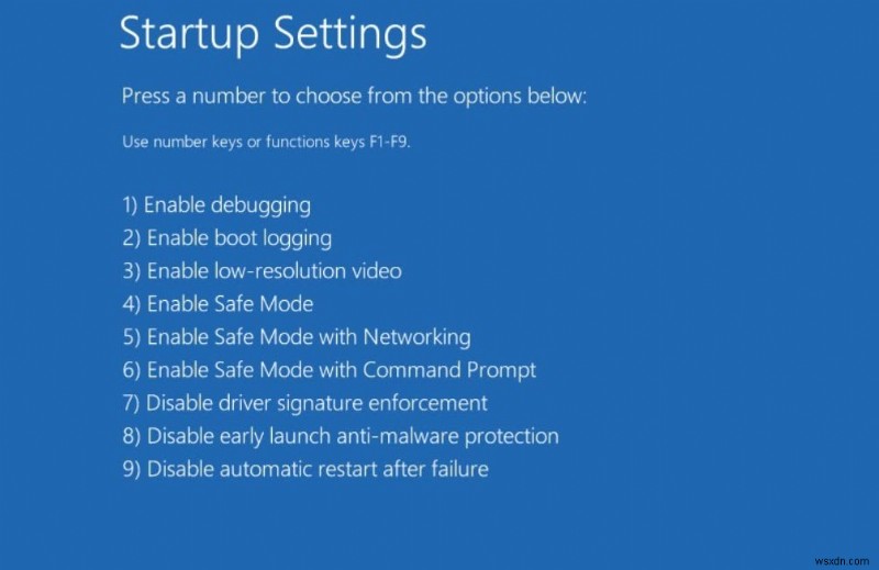 Windows 10 부팅 메뉴에서 F8 안전 모드 활성화하는 방법