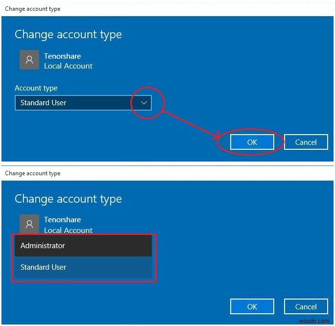 Windows 10에서 사용자 계정 유형을 변경하는 2가지 방법
