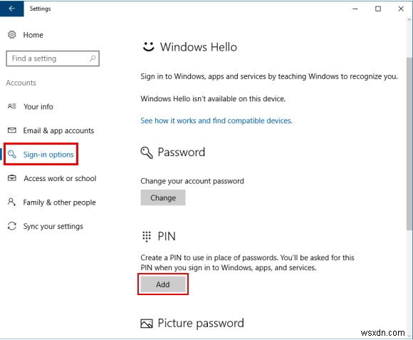 Windows 10 PIN 복잡성 그룹 정책 활성화 및 복잡한 PIN 생성 방법