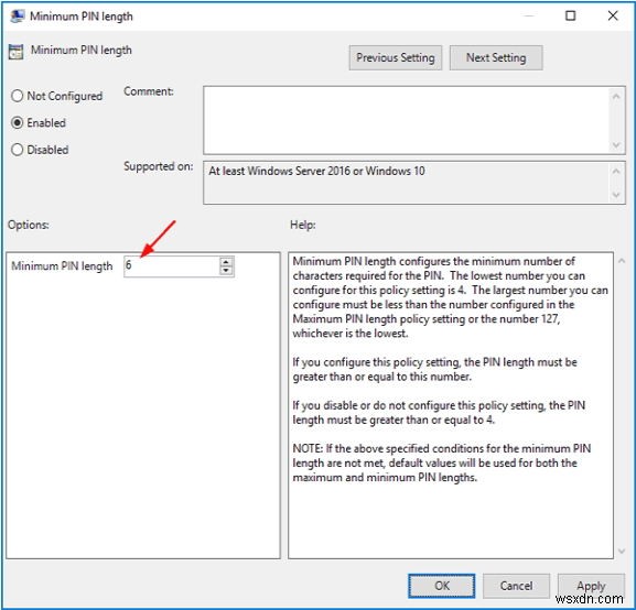 Windows 10 PIN 복잡성 그룹 정책 활성화 및 복잡한 PIN 생성 방법