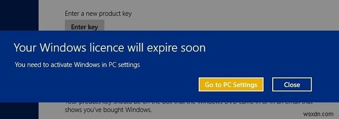 Windows 8.1  곧 Windows 라이선스가 만료됩니다  오류 해결 방법