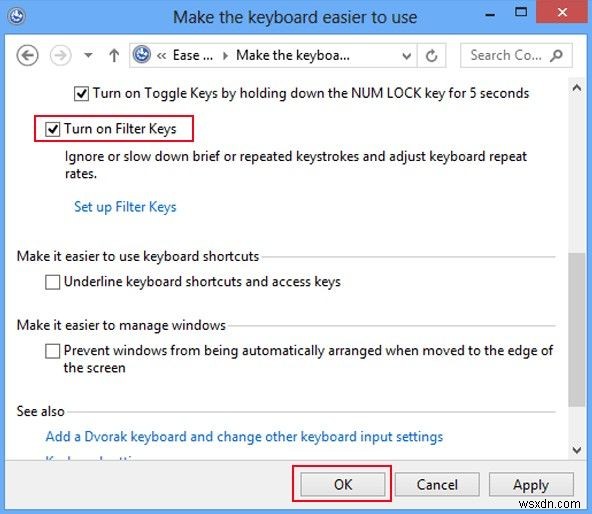 Windows 8·7에서 필터 키 켜고 끄는 방법 – Shift 키 오류 해결 가이드