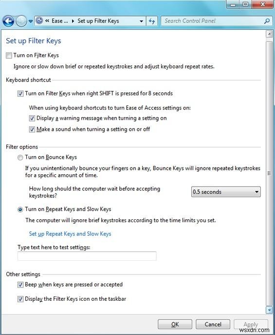 Windows 8·7에서 필터 키 켜고 끄는 방법 – Shift 키 오류 해결 가이드