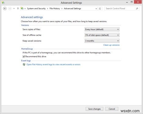 초보자 가이드: Windows 8.1/8에서  파일 기록 으로 백업하고 복원하는 방법