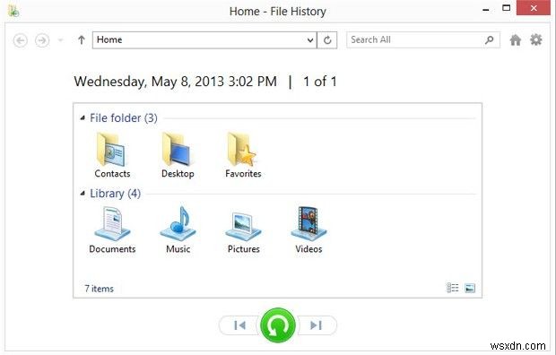 초보자 가이드: Windows 8.1/8에서  파일 기록 으로 백업하고 복원하는 방법