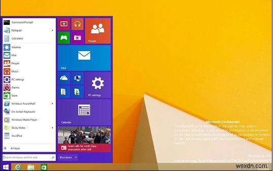 Windows 8.1 업데이트 2, 사라졌던 시작 메뉴의 귀환을 예고하다