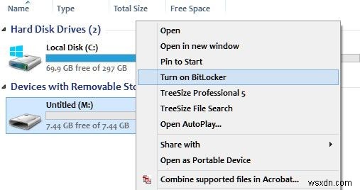 Windows 8에서 하드 드라이브를 암호화하고 비밀번호를 설정하는 방법