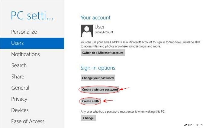 Windows 8 암호 설정 방법 총정리: 텍스트 암호부터 그림 암호, PIN까지