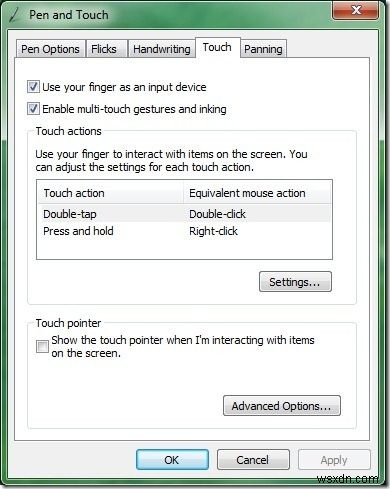 Windows 7에서 멀티 터치 켜고 끄는 3가지 쉬운 방법