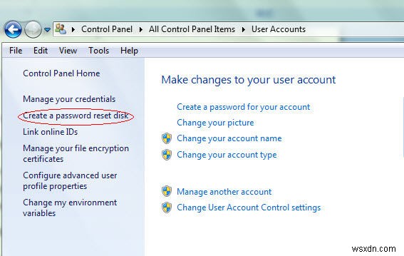Windows 7 암호 재설정 USB 드라이브 만드는 2가지 방법