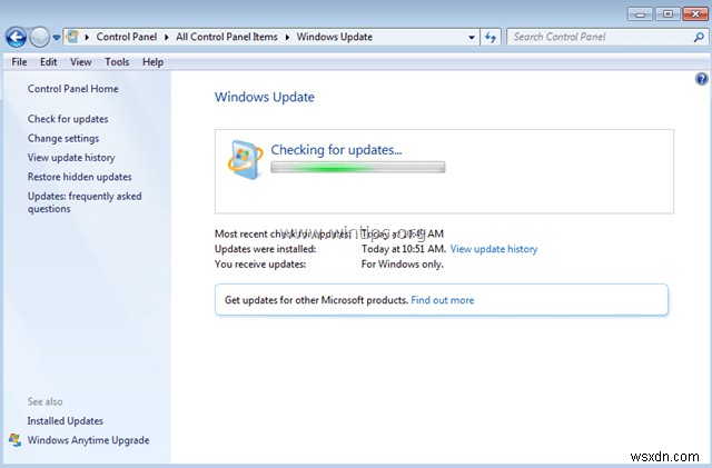 Windows 7/8/8.1 및 Server 2008/2012 Windows 업데이트 문제 완벽 해결 가이드