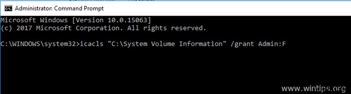 C:\System Volume Information 액세스 거부 오류 해결 방법
