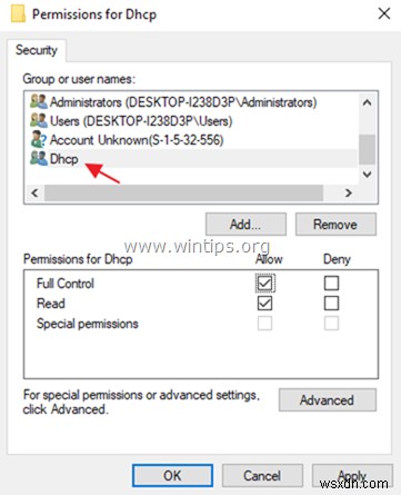 해결됨: DHCP 서비스를 시작할 수 없음 – 액세스가 거부되었습니다 (Windows 10/8/7)