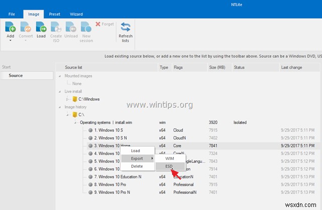 install.wim ↔ install.esd 상호 변환하는 4가지 방법 (DISM·ESD2WIM·WinReducer·NTLite)
