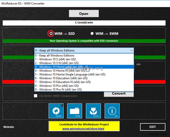 install.wim ↔ install.esd 상호 변환하는 4가지 방법 (DISM·ESD2WIM·WinReducer·NTLite)