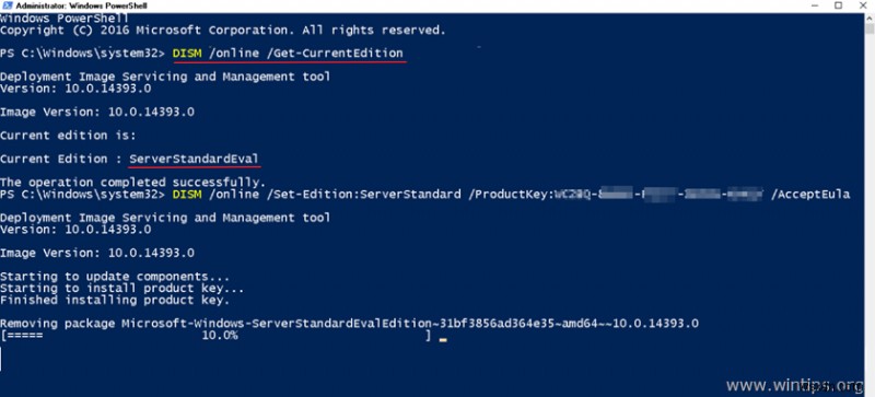 Windows Server 2016·2019 평가판을 정품 라이선스 버전으로 변환하는 방법