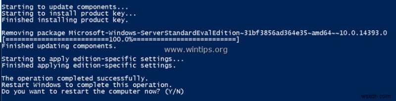 Windows Server 2016·2019 평가판을 정품 라이선스 버전으로 변환하는 방법