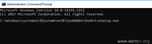 Windows 10/8/7에서 OneDrive 비활성화, 제거 및 재설치하는 완벽 가이드