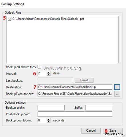 Outlook 2016, 2013, 2010 PST 데이터 파일 자동 백업하는 방법