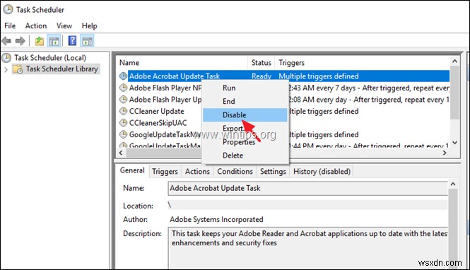어도비 리더 DC(Adobe Reader DC) 자동 업데이트 완전히 비활성화하는 방법