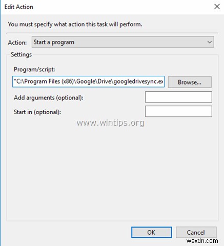 Windows 작업 스케줄러로 Google 백업 및 동기화 예약 설정하는 방법