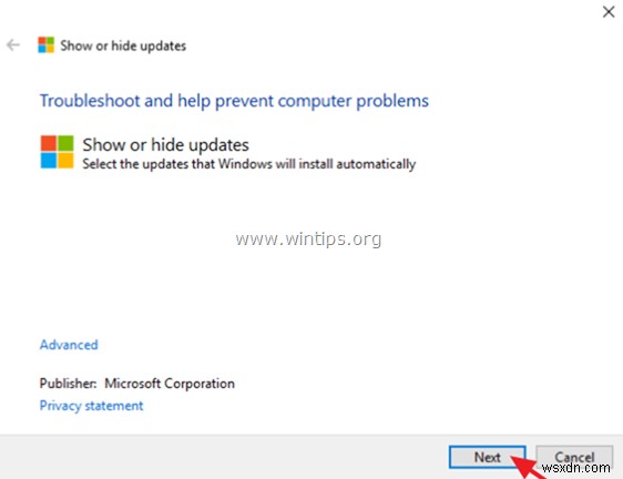 Windows 10에서 특정 업데이트 자동 설치를 차단하는 방법