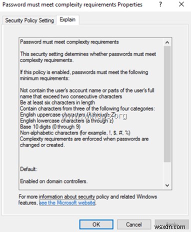 Windows Server 2016에서 암호 복잡성 요구 사항 비활성화하는 방법 (AD 도메인 및 단독 서버)