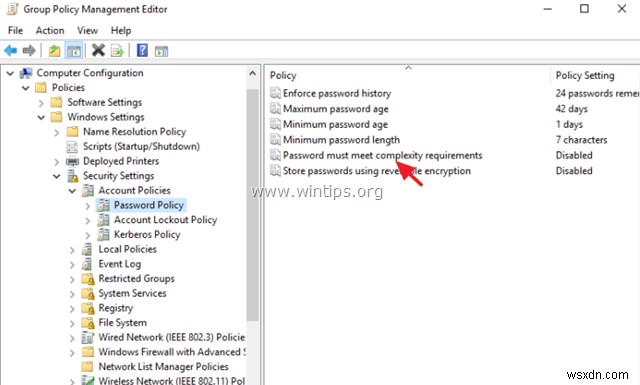 Windows Server 2016에서 암호 복잡성 요구 사항 비활성화하는 방법 (AD 도메인 및 단독 서버)