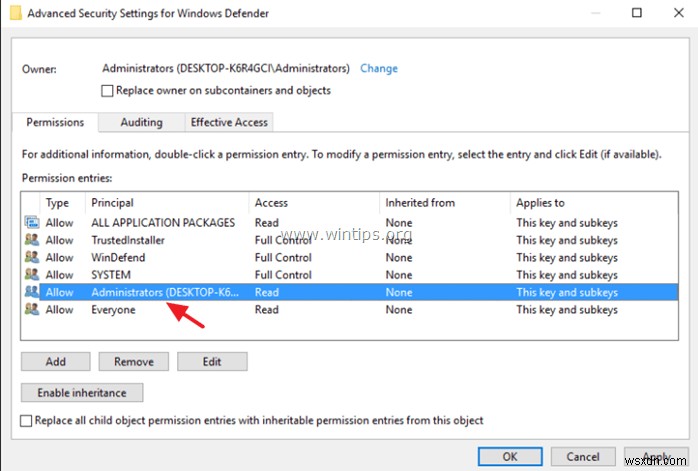 Windows 레지스트리 키 소유권 획득 및 전체 권한 할당 방법 ( 액세스 거부 오류 해결)