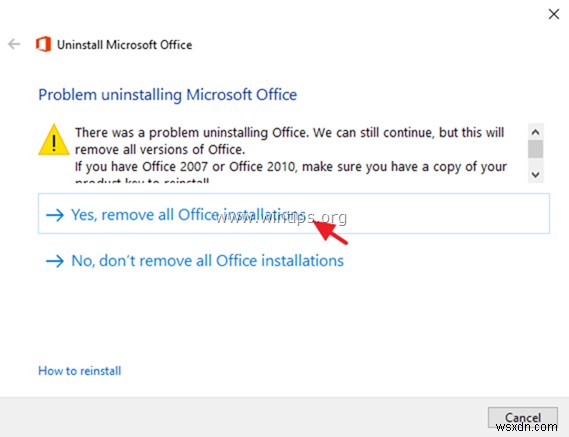 Office 설치 오류 코드 30088-4, 30088-1015, 30183-1011, 0-1011, 0-1005 해결 방법