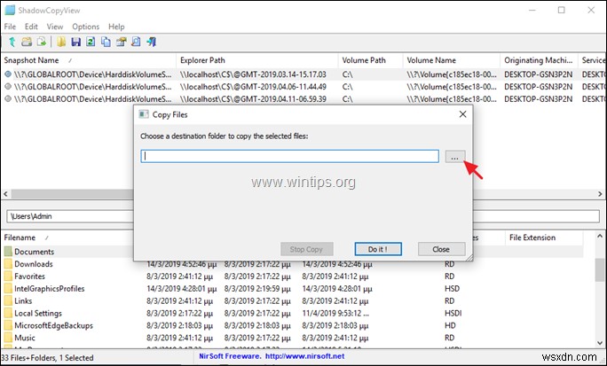[해결] Windows 10에서 시스템 보호가 켜져 있는데도  사용할 수 있는 이전 버전이 없습니다  오류가 발생하는 경우